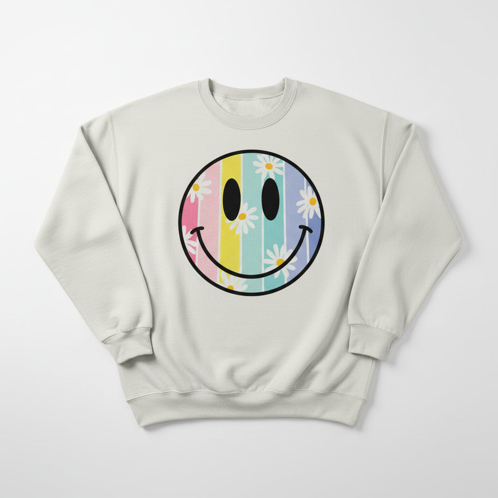 SUMER DAISY SUMMER READY TO PRESS GLITTER PRINT # 0535 (SMILEY)