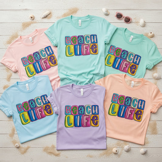 BEACH LIFE GLITTER PRINT READY TO PRESS #0545 (SUMMER)