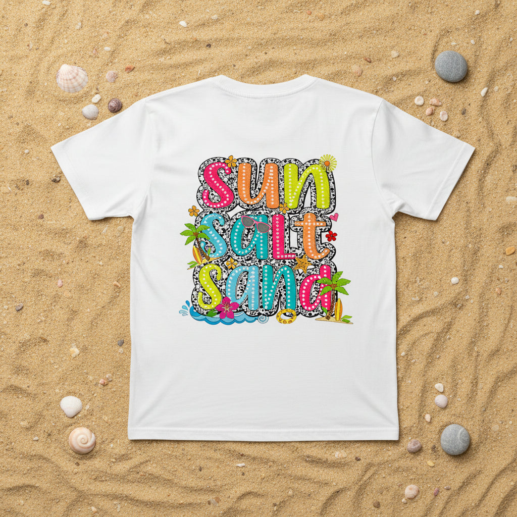 SUMMER SALT SAND GLITTER PRINT READY TO PRESS # 0542 (SUMMER)