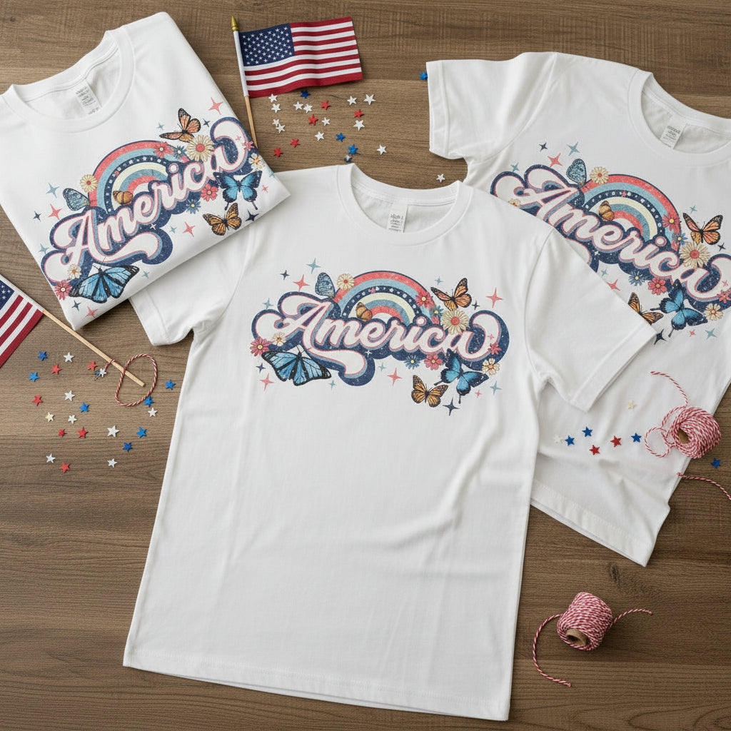 AMERICA GLITTER PRINTS READY TO PRESS #0552 (4TH OF JULY)