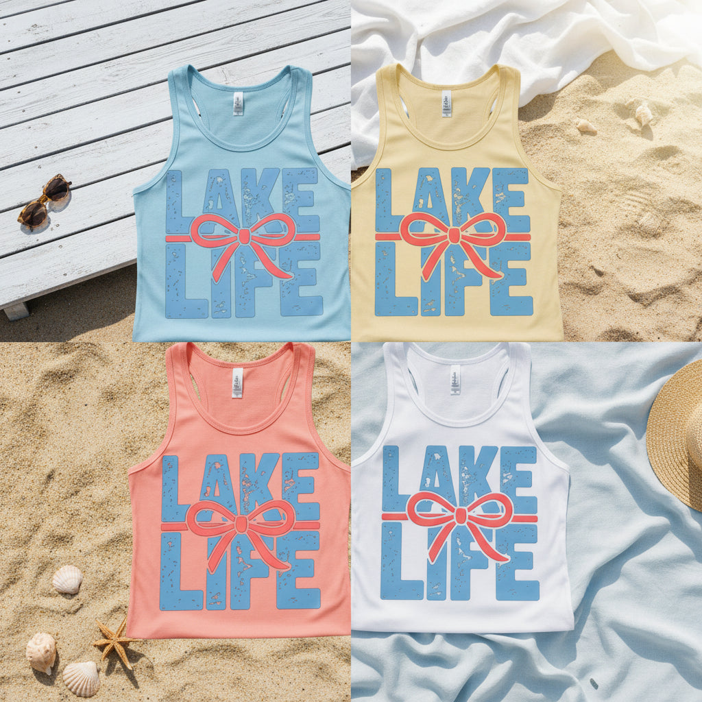 LARGE 13INCH PRINT LAKE LIFE READY TO PRESS DTF #0557 (SUMMER)