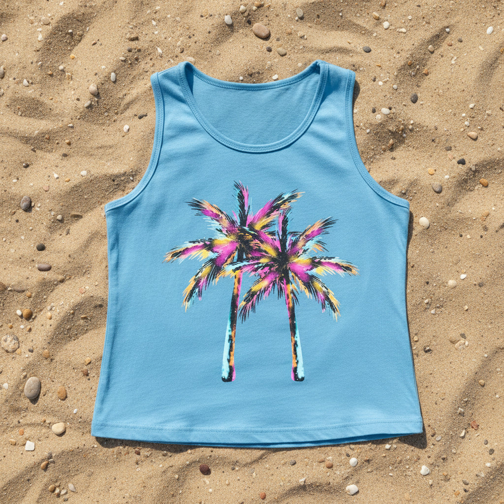 COLORFUL PALM TREES READY TO PRESS #0562 (SUMMER)