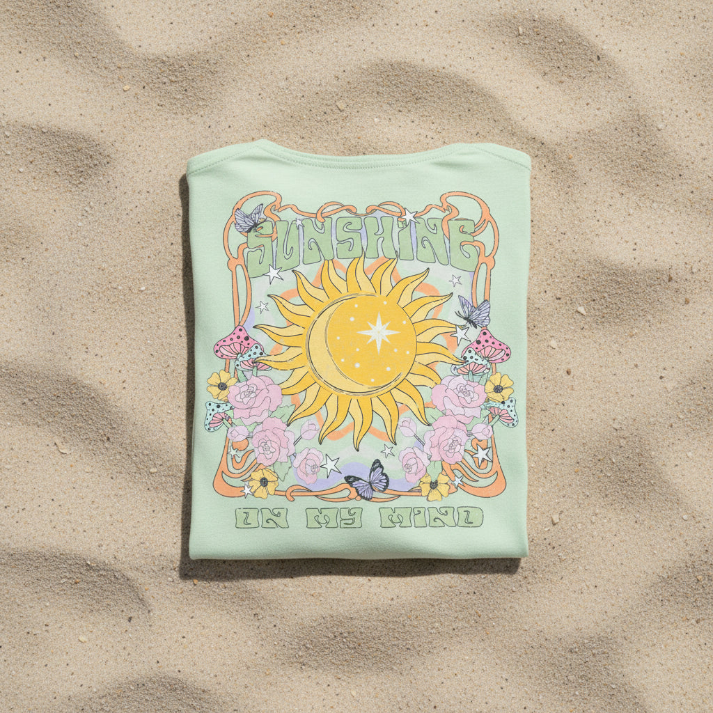 SUNSHINE ON MY MIND DISTRESSED READY TO PRESS #0563 (SUMMER)