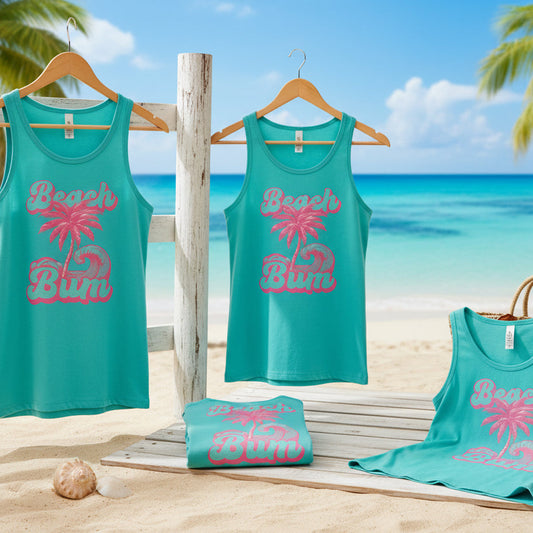 BEACH BUM GLITTER PRINT READY TO PRESS #0585 (SUMMER)