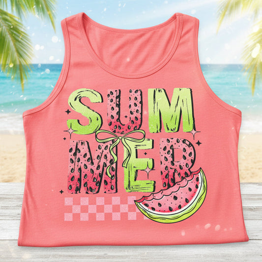 SUMMER GLITTER PRINT READY TO PRESS DISTRESSED #0592 (SUMMER)