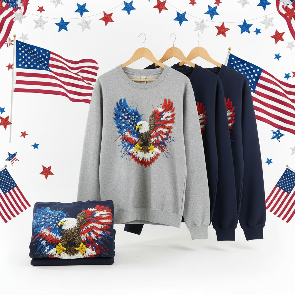 YARN EAGLE READY TO PRESS DTF #0600 (4TH JULY )