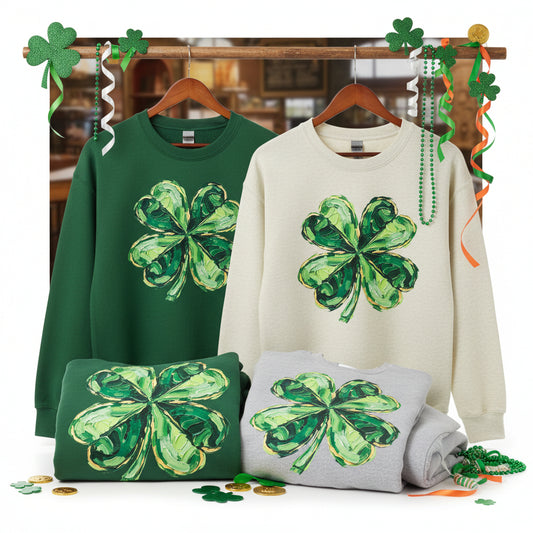 ST PATRICK BRUSH STROKE CLOVER #0612  (ST PATRICK)