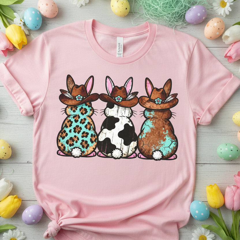 WESTERN EASTER BUNNY READY TO PRESS DTF #0626 (EASTER)