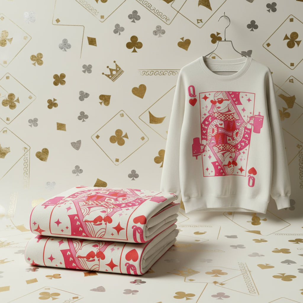 POKER CARD READY TO PRESS DTF DISTRESSED #0633 (CHARACTERS)