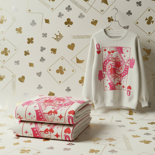 POKER CARD READY TO PRESS DTF DISTRESSED #0633 (CHARACTERS)