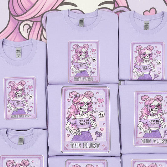 TEXT ME NEVER THE FLIRT TAROT CARD READY TO PRESS DTF #0643 (HUMOR)
