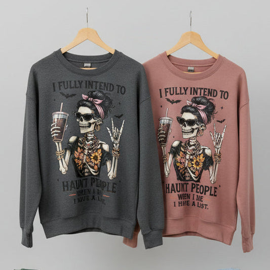 I FULLY INTEND TO HUNT PEOPLE WHEN I DIE, I HAVE A LIST STF READY TO PRESS #0652 (COFFEE)