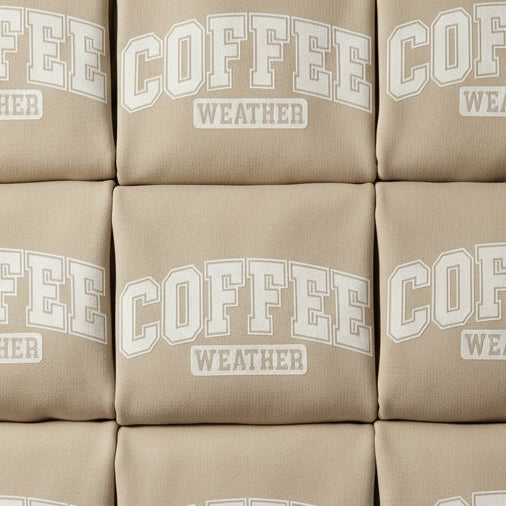 COFFEE WEATHER WHITE PRINT #0661 (COFFEE)