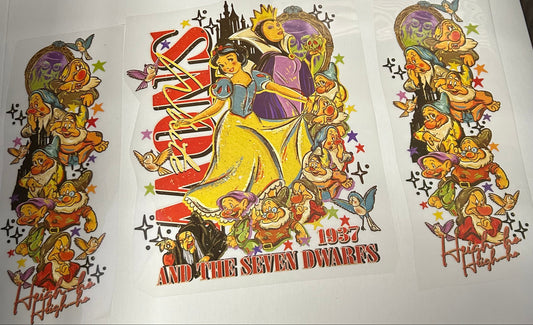 1937 THE SEVEN DWARF COMES WITH TWO SLEVES READY TO PRESS # 0678 (CHARACTERS)