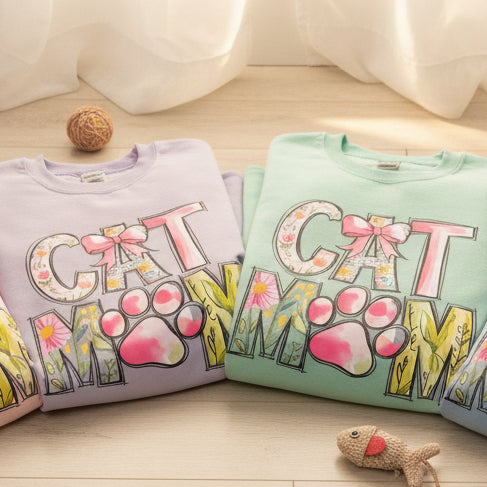 CAT MOM READY TO PRESS DTF #0765 (ANIMAL LOVER)