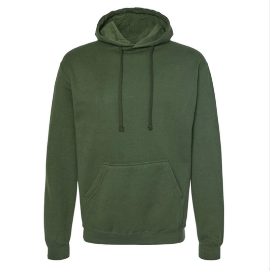 MILITARY GREEN Tultex 320M Fleece Hooded Sweatshirt - 320