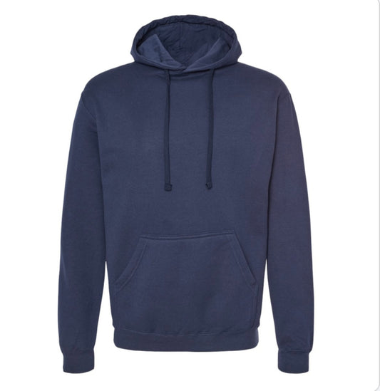 NAVY Tultex 320M Fleece Hooded Sweatshirt - 320