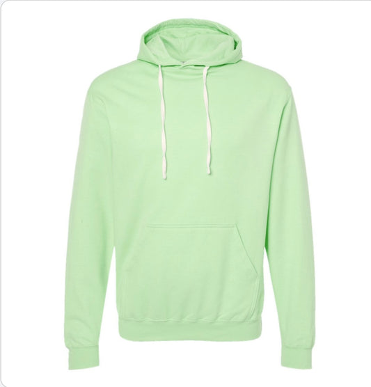 NEON MINT Tultex 320M Fleece Hooded Sweatshirt - 320