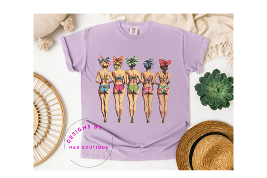 LADIES AT THE BEACH DTF OR SUBLIMATION PRINT#300