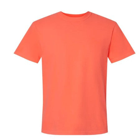 NEON RED ORANGE Comfort Colors C1717 Unisex Heavyweight RS T-Shirt