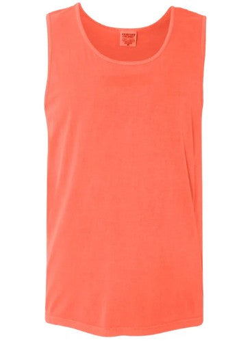 NEON RED ORANGE Comfort Colors - 9360 Garment-Dyed Heavyweight Tank Top