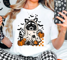 #1000 RACCOON GHOST GLITTER FALL