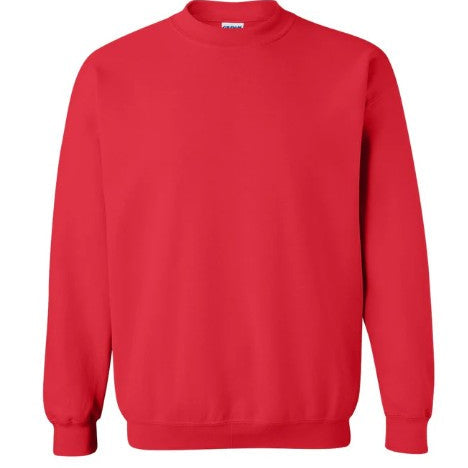 RED Gildan G180 Unisex Heavy Blend™ 50/50 Crewneck Sweatshirt