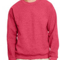 HEATHER SCARLET RED Gildan G180 Unisex Heavy Blend™ 50/50 Crewneck Sweatshirt