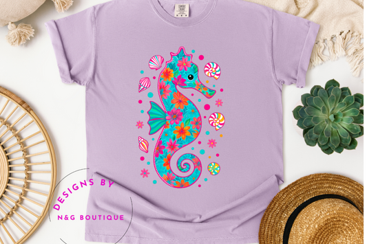 SEA HORSE DTF OR SUBLIMATION PRINT #297