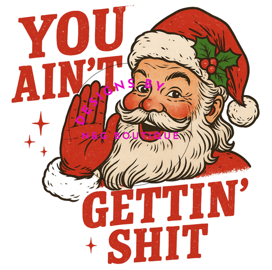 Funny Christmas T-Shirt, Holiday Humor Shirt, Santa Graphic #780