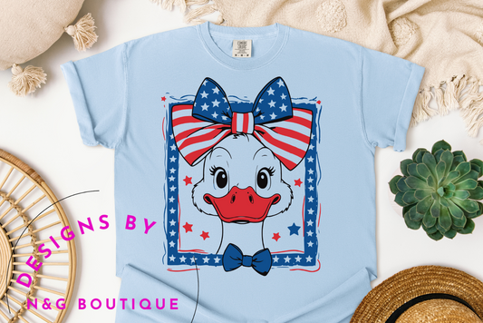 PATRIOTIC DUCK DTF OR SUBLIMATION PRINT #492