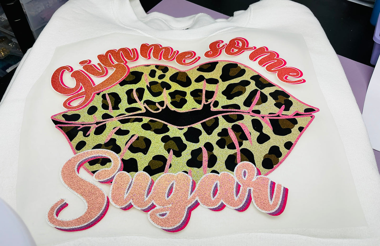 GIVE ME SOME SUGAR GLITTER CLEAR FILM #006 (ALL SEASON)